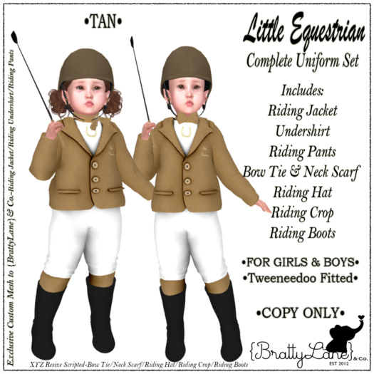 {BL}LE Complete Outfit-TWD-Tan