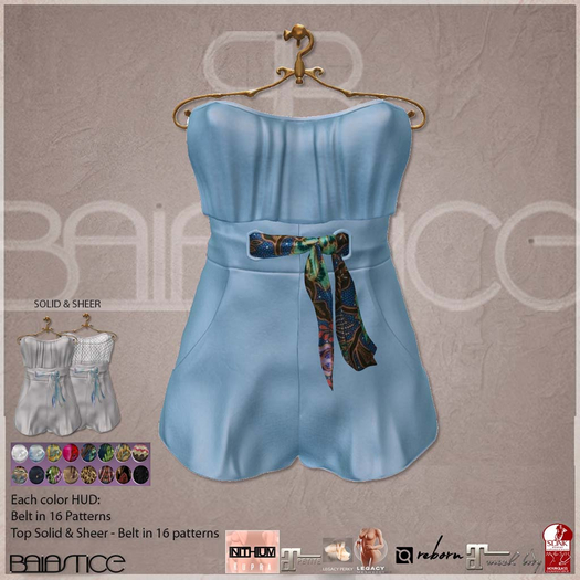 Baiastice_Bybo Shorts Rompers-Sky