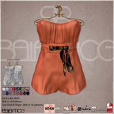 Baiastice_Bybo Shorts Rompers-Orange