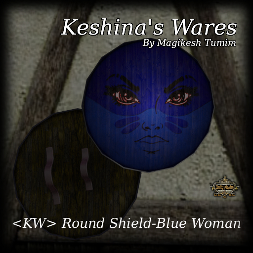 <KW> Round Shield-Blue Woman