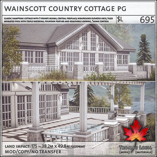 Trompe Loeil - Wainscott Country Cottage PG [mesh]