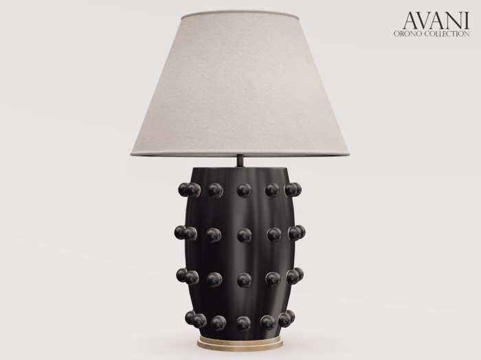 Avani Orono Collection Patsy Table Lamp, Black