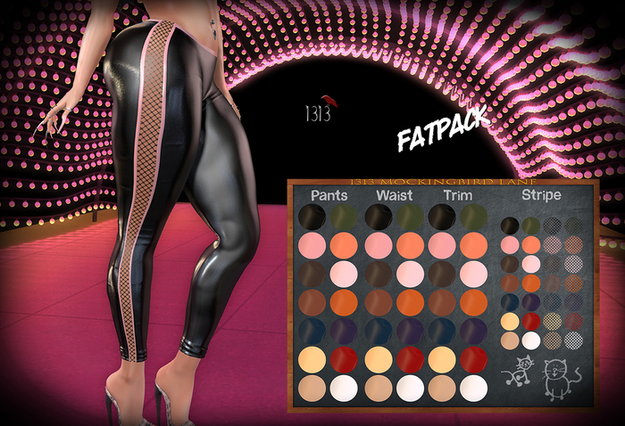 (*<*) 1313 Natasha Leggings - Latex Fatpack