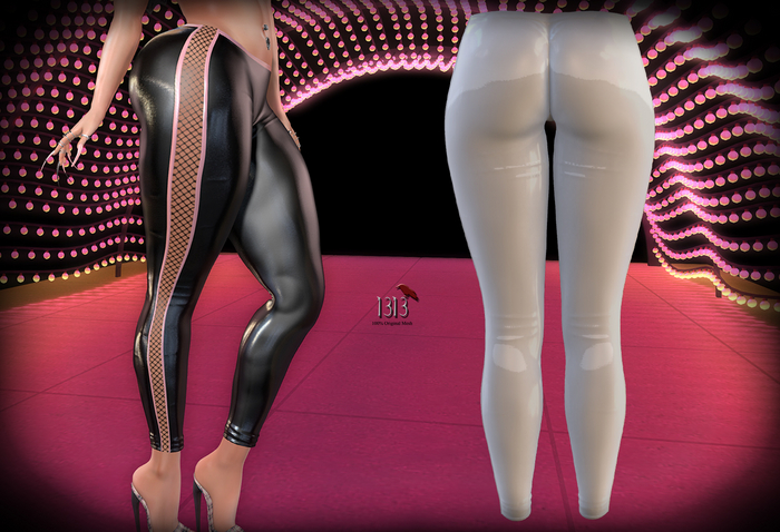 (*<*) 1313 Natasha Leggings - Latex White