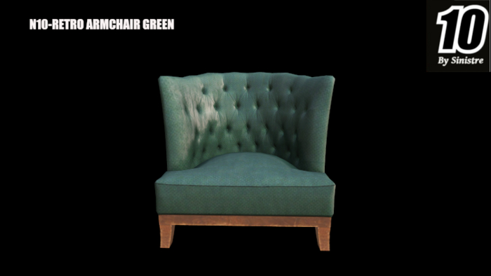 Retro Armchair Green