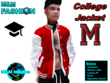 M&M Fashion - College Jacket "M" - Red