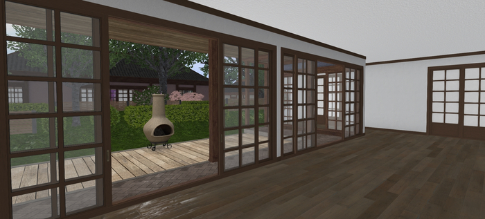 LH - Sakura - Renge / Rabenda - Rear deck w/Chiminea MP1AP