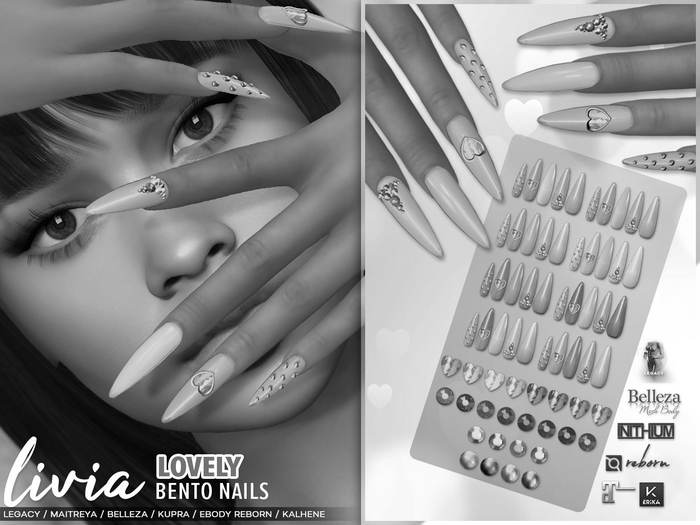 LIVIA Lovely Bento Nails DEMOS