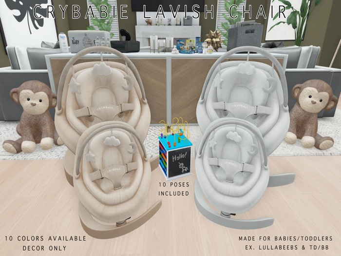 "Crybabie" Lavish Chair (BLACK)