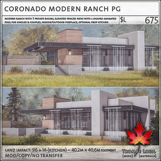 Trompe Loeil - Coronado Modern Ranch PG [mesh]