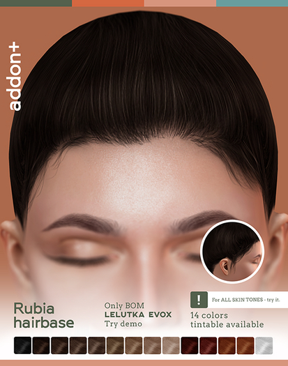 addon+ Rubia Hairbase LeLUTKA EVOX