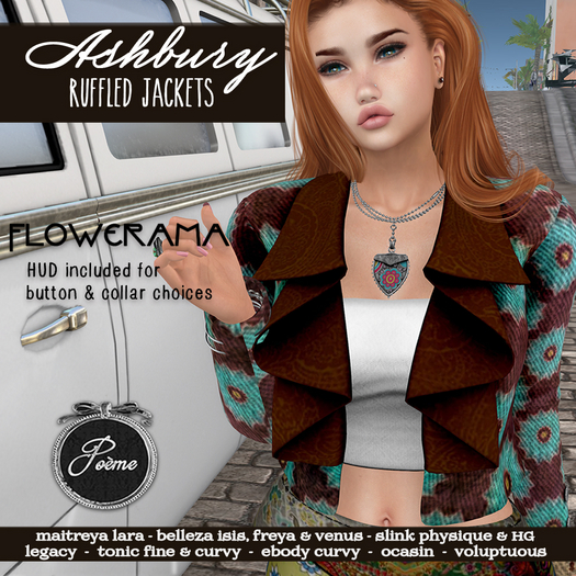 {Poeme} Ashbury Ruffled Flowerama Jacket