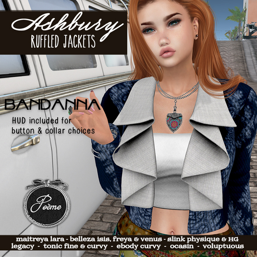{Poeme} Ashbury Ruffled Bandanna Jacket