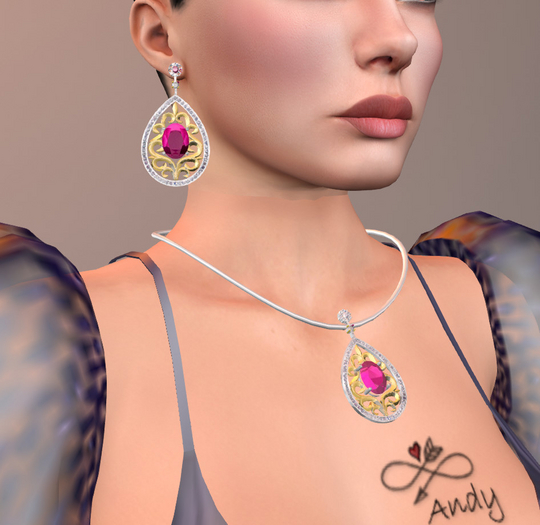 Adl High Jewelry Ruby Tears Parure