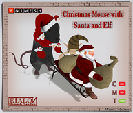 ETALON H&G - (Animesh) - Christmas Mouse with Santa and Elf