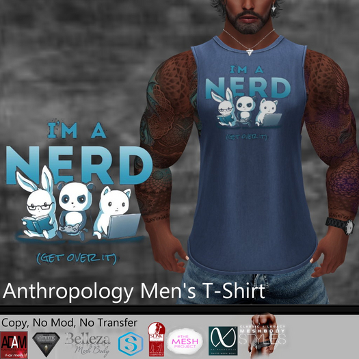 I'm a nerd. (Get over it) Men's T-Shirt (MATL)