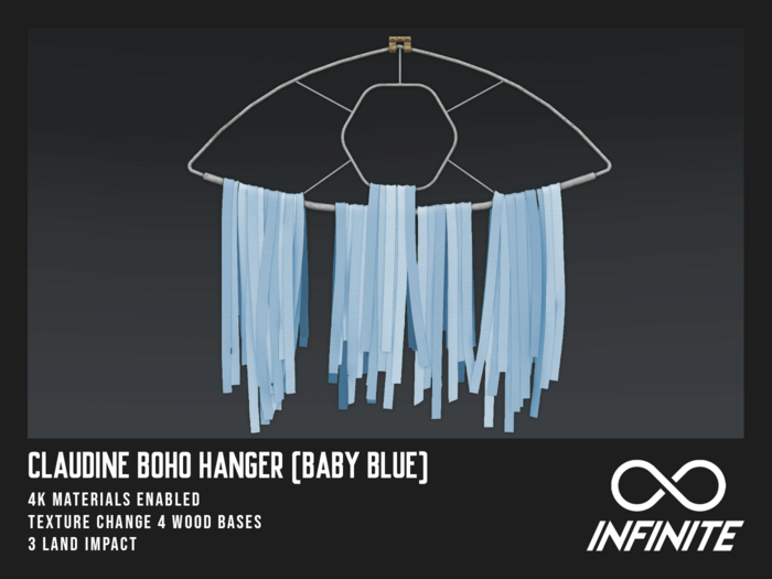 Infinite - Claudine Boho Hanger (Baby Blue)