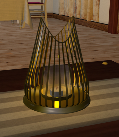 Drahtlampe mit Teelicht