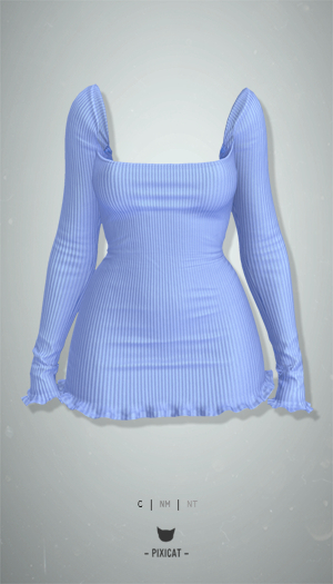 -Pixicat- Niom Dress (LightBlue)