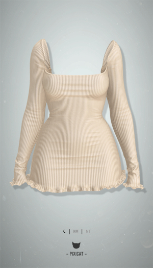-Pixicat- Niom Dress (Cream)