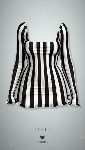 -Pixicat- Niom Dress (Stripe)