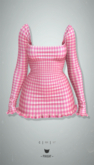 -Pixicat- Niom Dress (PlaidPink)