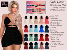 *BSASSY* STORE SPECIAL FADE DRESS WITH TEXTURE HUD