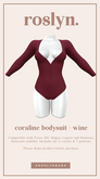 roslyn. coraline bodysuit. wine [unpack]