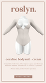 roslyn. coraline bodysuit. cream [unpack]