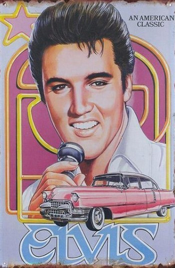 Mesh Music Poster-Elvis