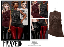 Frayed - Quinn Tee - Brown