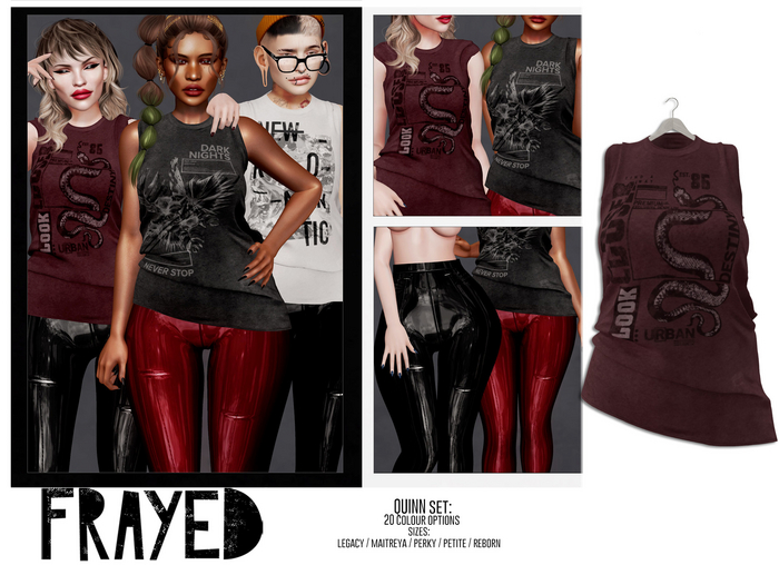 Frayed - Quinn Tee - Destiny