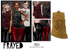 Frayed - Quinn Tee - Trouble Makers