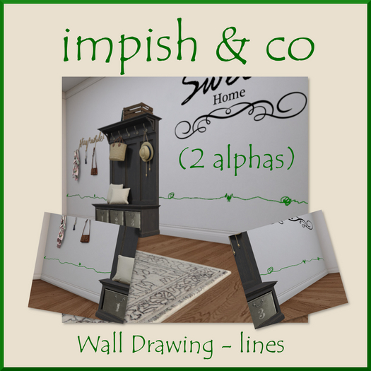 impish & co Kids Wall Drawing Box (lines)