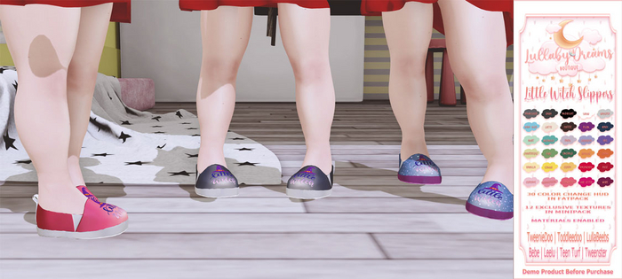 {LDB} LITTLE WITCH SLIPPERS - LAVENDER (ADD)