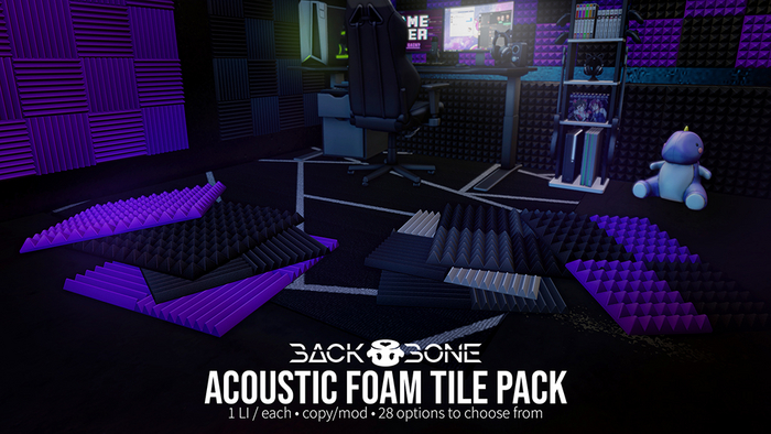 BackBone Acoustic Foam Tile Pack