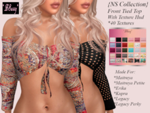 *BSASSY* STORE SPECIAL {NS COLLECTION} FRONT TIE TOP WITH TEXTURE HUD