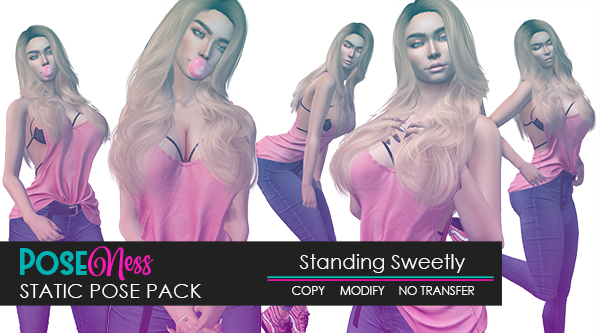 Static Pose Set - Standing Sweetly - 5 Poses
