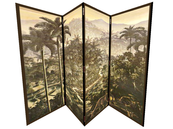 Oxen sepia toned 1 prim screen hinged