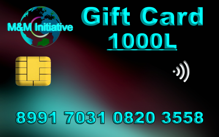 Gift Card 1000L - M&M Initiative 