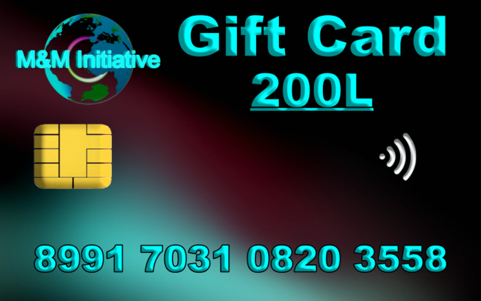 Gift Card 200L - M&M Initiative