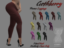 Gothberry - Leggings Dark Red