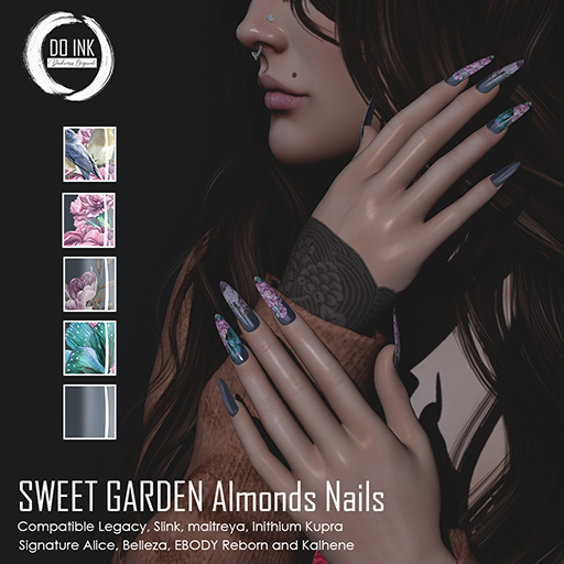 DO INK SWEET GARDEN ALMONDS NAILS