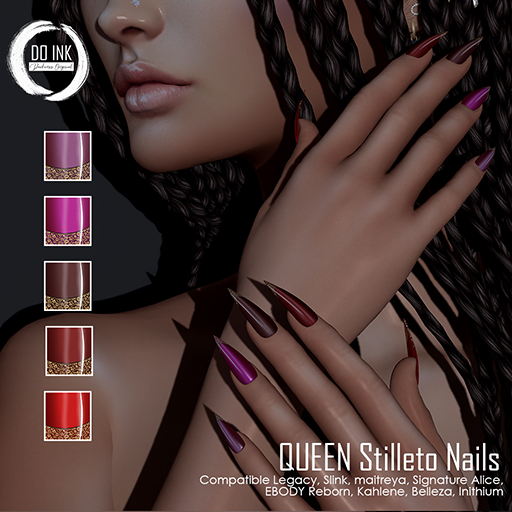 DO INK QUEEN STILLETO NAILS