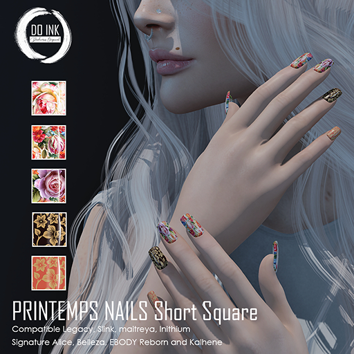 DO INK PRINTEMPS SHORT SQUARE NAILS