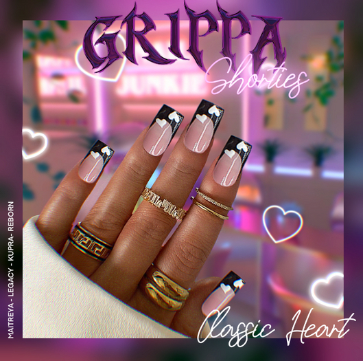 Grippa Shorties:: Classic Heart Set
