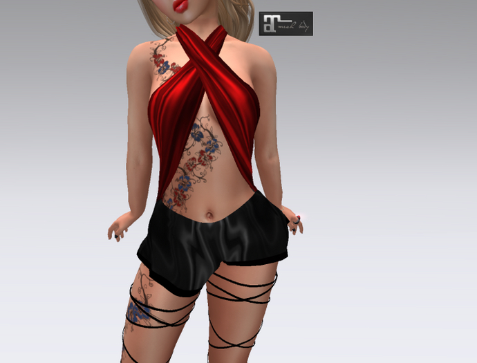 Riblets Dress co ^silk R&B criss cross