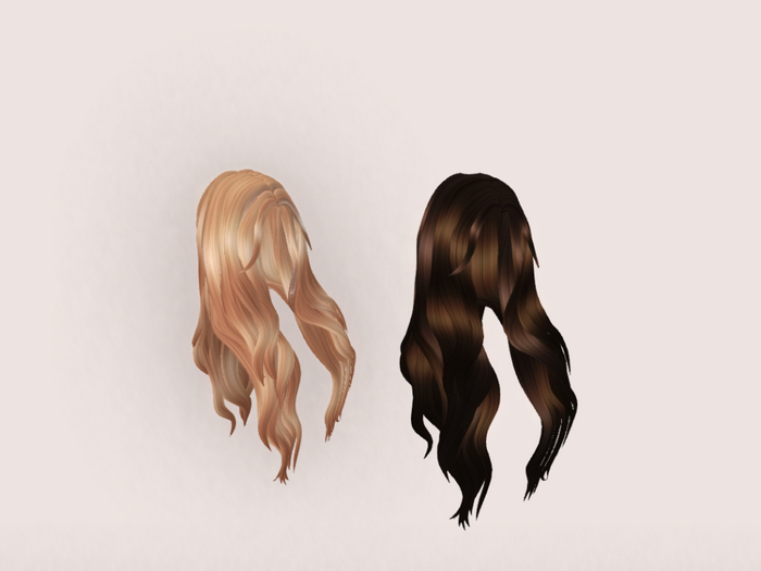 2 Pack _long Mesh Hair