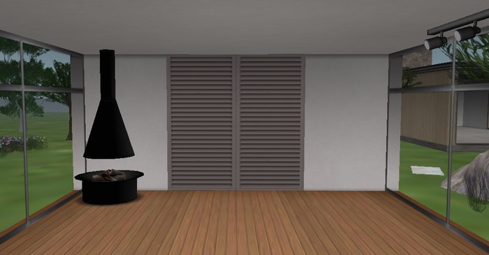 Brown Shutter Blinds & Curtain Switcher