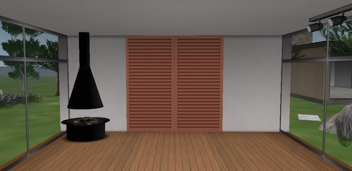 Red Shutter Blinds & Curtain Switcher